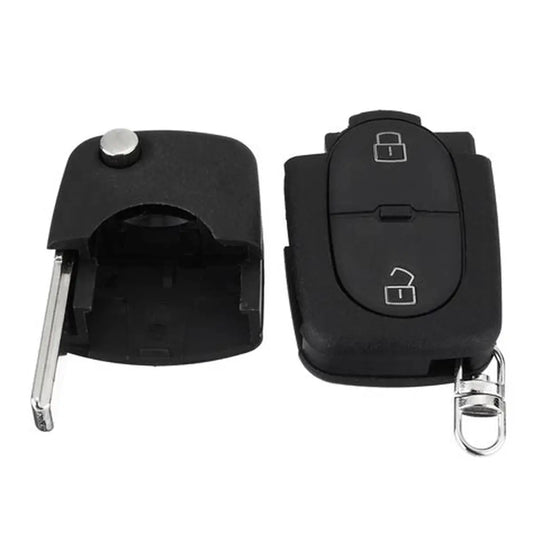 VW 2 Button Flip Key Case - Big Battery