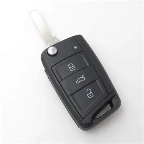VW Golf Polo Jetta MK7 - 3 Button Key Case Black Suitable for Golf 7, Polo TSi and many other VW MQB platform vehicles.