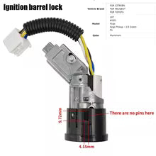 Citroen C1 Peugeot 107 Toyota Aygo Complete ignition with 2 keys