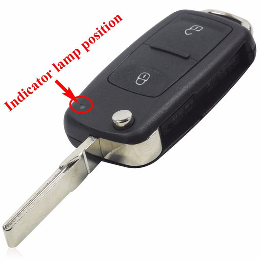 VW Amarok 2 Button Flip Key Case MK6