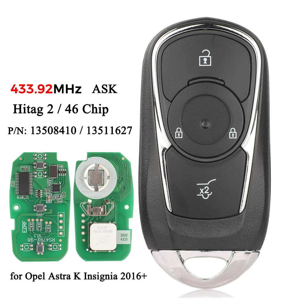Opel Astra K - 4 Button Smart Key