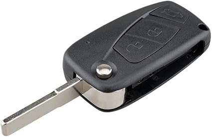 Fiat 3 Button Flip Key Case - Black