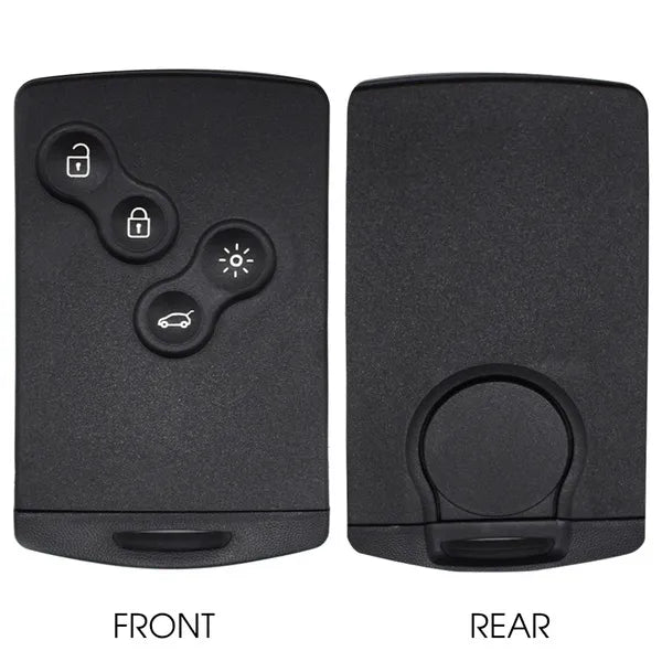 Renault 4 Button Card Key Casing - Clio 4 Kadjar Koleos