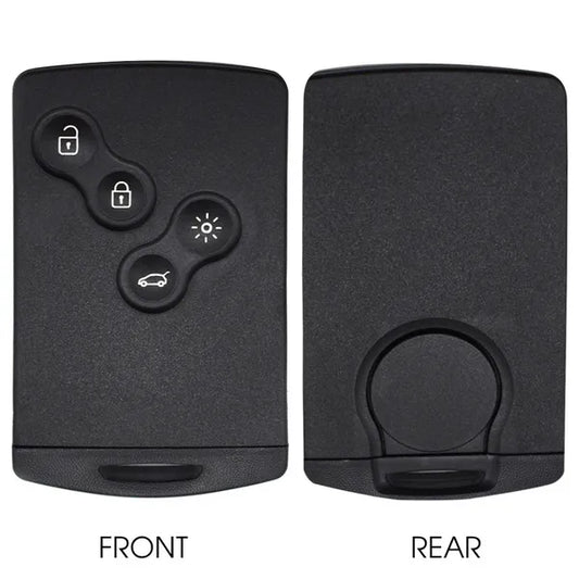 Renault 4 Button Card Key Casing - Clio 4 Kadjar Koleos