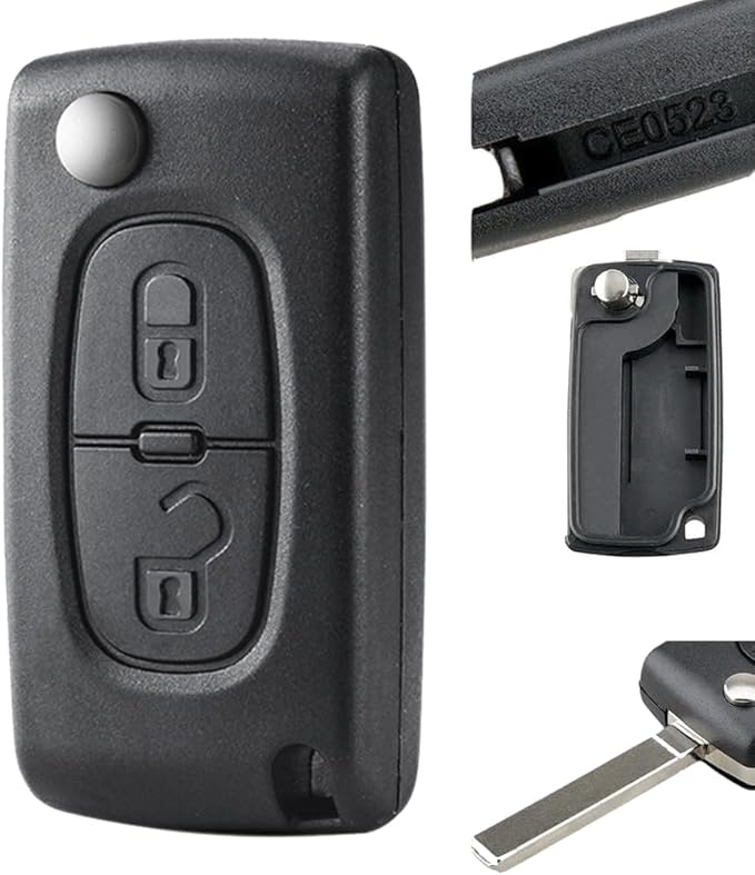 Citroen 2 Button Flip Key Case VA2 BLADE CE0523