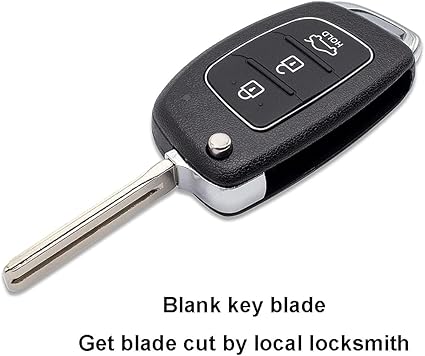 Hyundai 3 Button Flip Key Casing