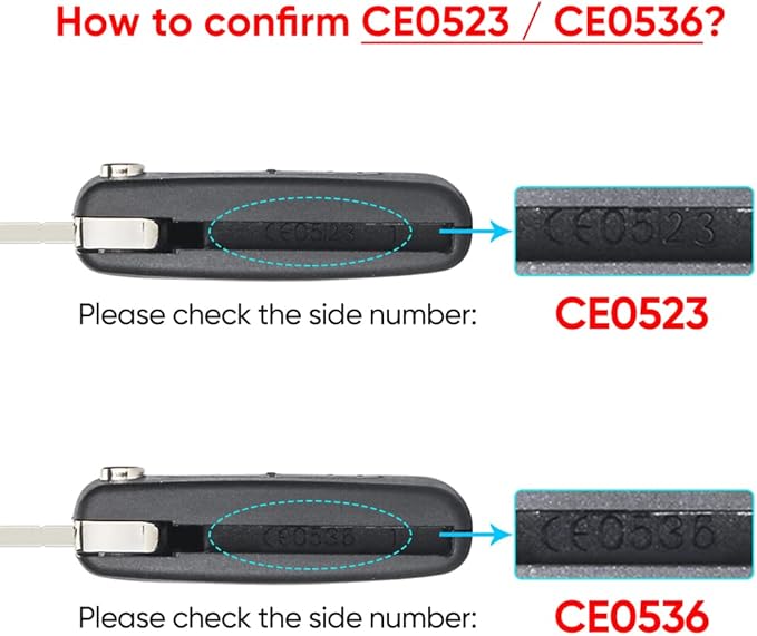 Citroen 2 Button Flip Key Case VA2 BLADE CE0523