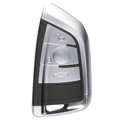 BMW F-Series 3 Button Smart Key Casing - Silver Trim