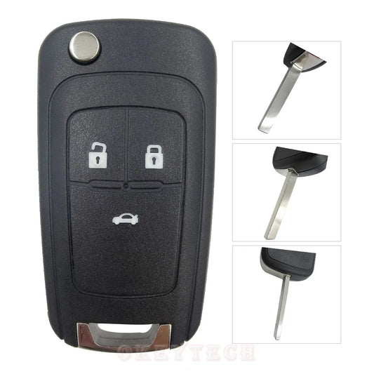 Chevrolet Cruze/Sonic Opel 3 Button Flip Key Case