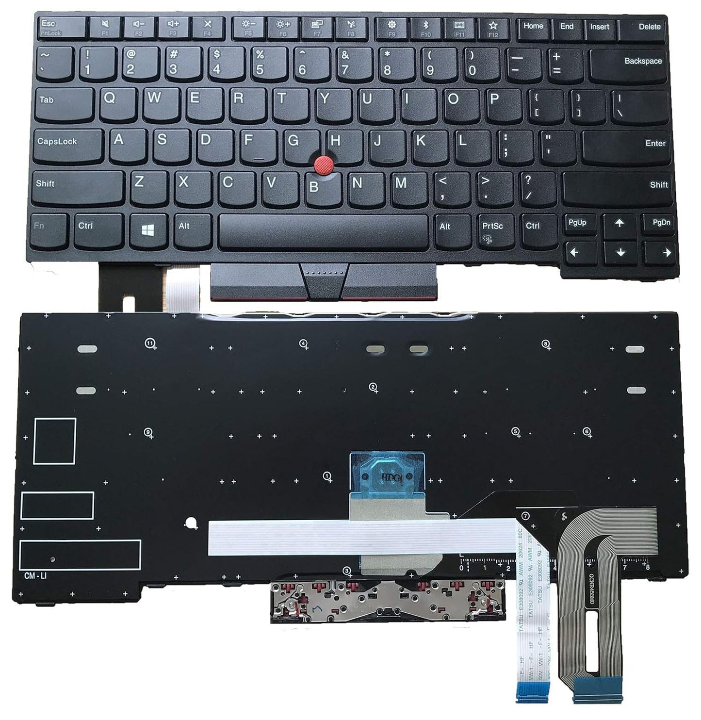 KB FOR LENOVO T570 W/O POINTER BACKLIT