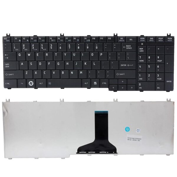 Keyboard for TOSHIBA C650 NORMAL BLACK US