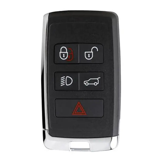 Landrover Jaguar 5 Button Smart Key Case - High Quality Chrome