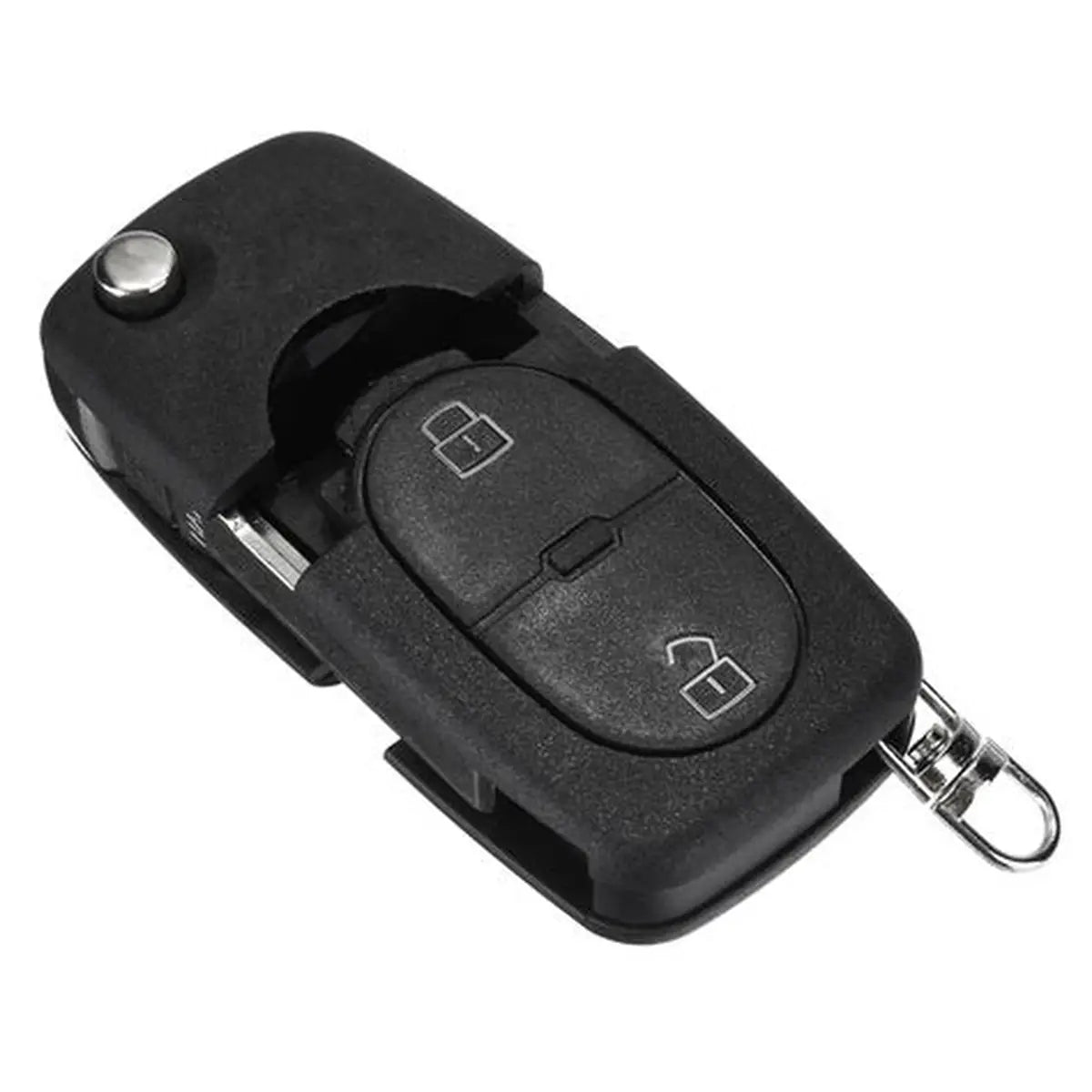 VW 2 Button Flip Key Case - Big Battery