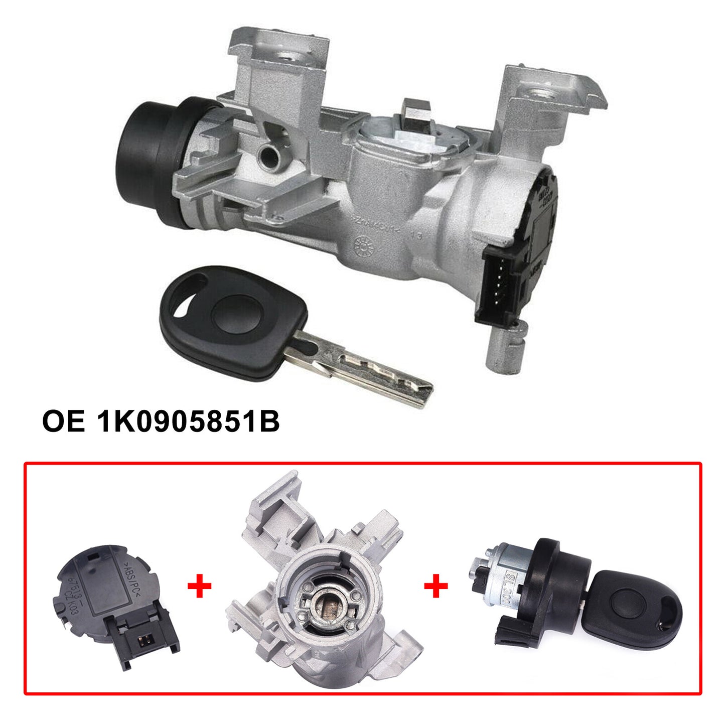 VW Complete Ignition - MKV - 1K0 905 851 -VW Golf 5 / Audi A3 etc