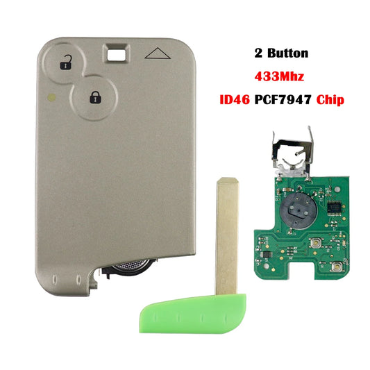 Renault Laguna Espace 2 Button Card Key