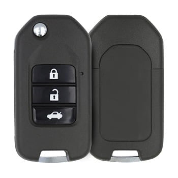 Honda 3 Button Flip Key Case 2014+