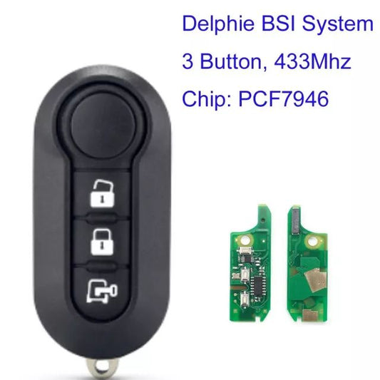 Fiat 500 / Punto / Opel Combo Delphi BSI Remote Key