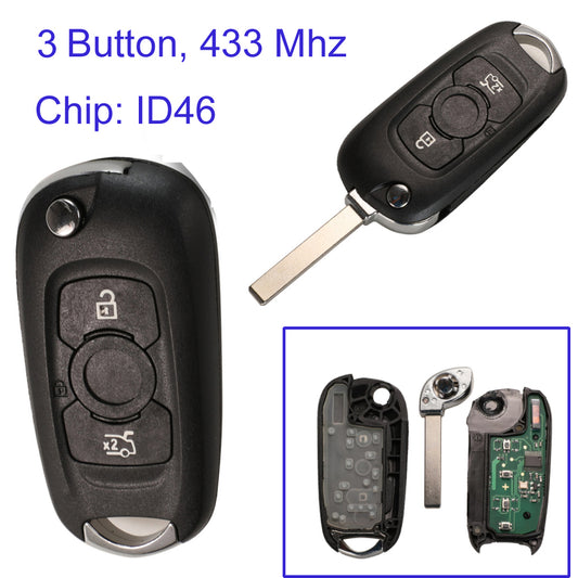 Opel Astra K - 3 Button Remote Key