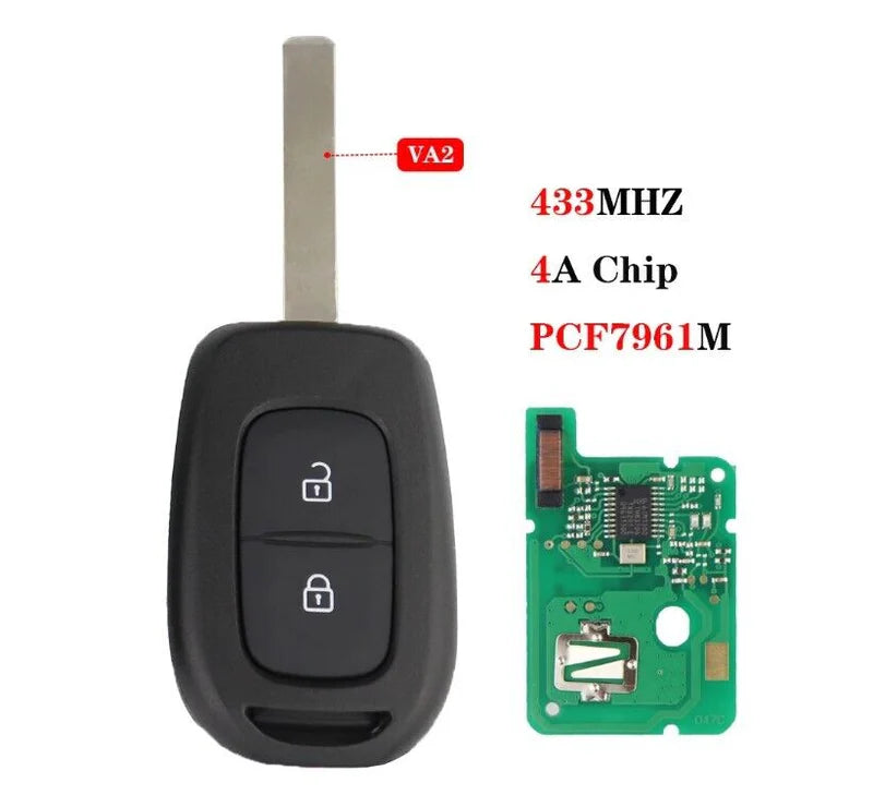 Renault Sandero Duster Logan Tiber 3 Button Remote Key PCF7961