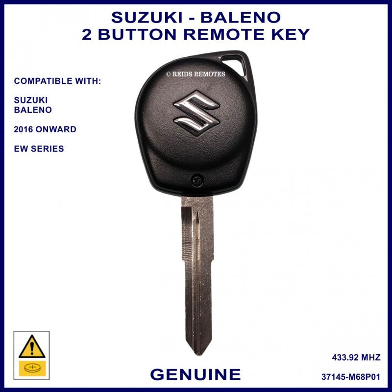 Toyota Starlet Suzuki Baleno 2 Button Remote Key Genuine OEM T61M0